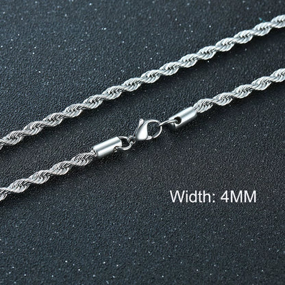 Basic Punk Cuban Necklaces for Men Women,3/5/7/9/11Mm Stainless Steel Miami Curb Collar,Retro Silver Black Gold Color Chain Gift