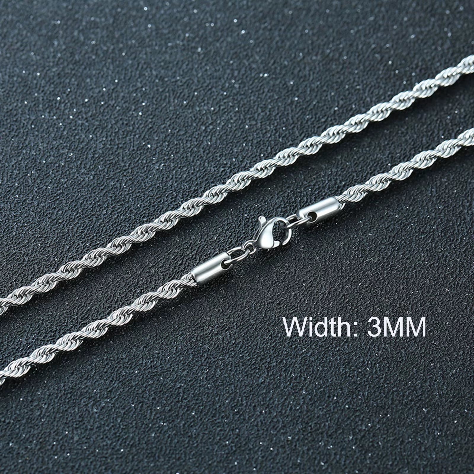 Basic Punk Cuban Necklaces for Men Women,3/5/7/9/11Mm Stainless Steel Miami Curb Collar,Retro Silver Black Gold Color Chain Gift