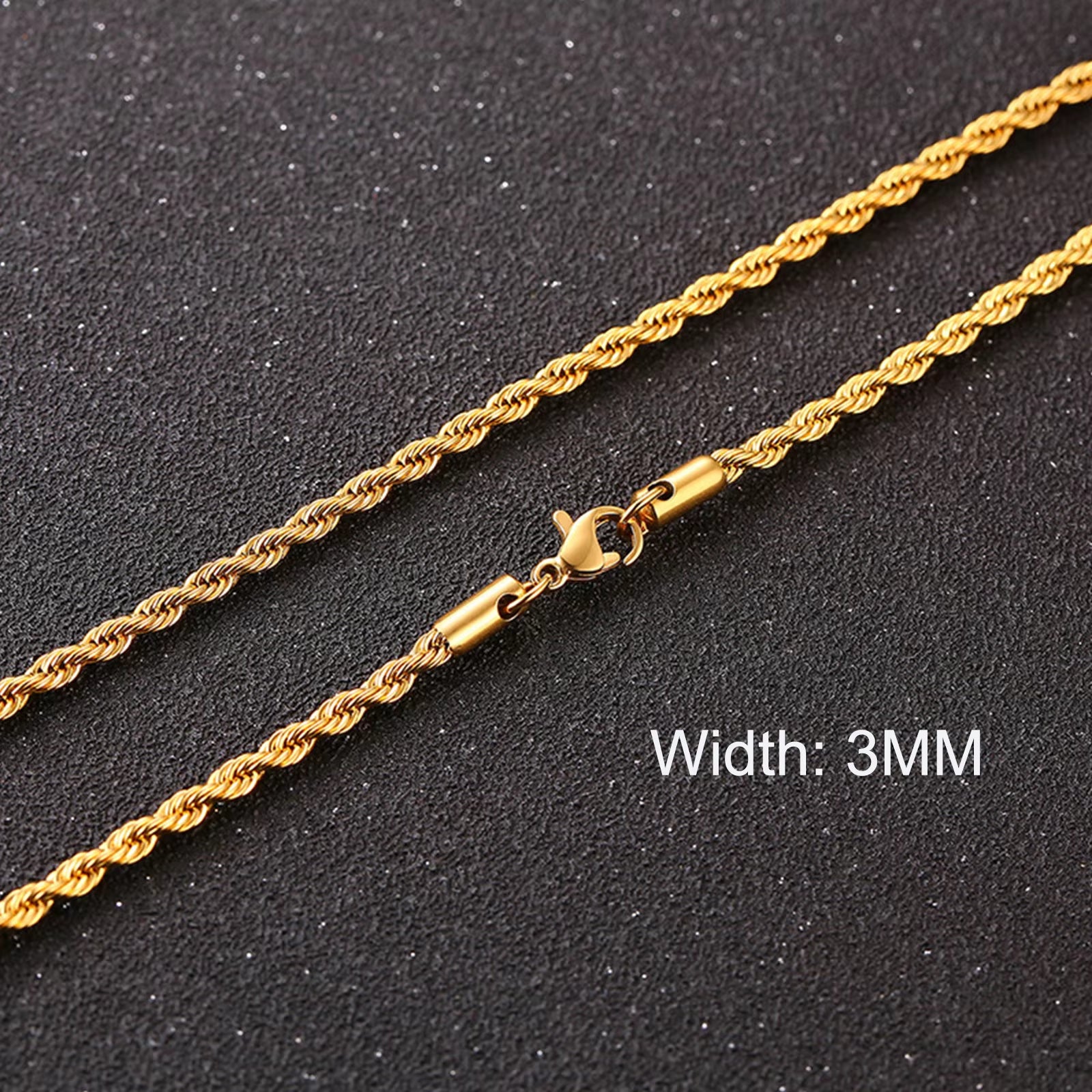 Basic Punk Cuban Necklaces for Men Women,3/5/7/9/11Mm Stainless Steel Miami Curb Collar,Retro Silver Black Gold Color Chain Gift