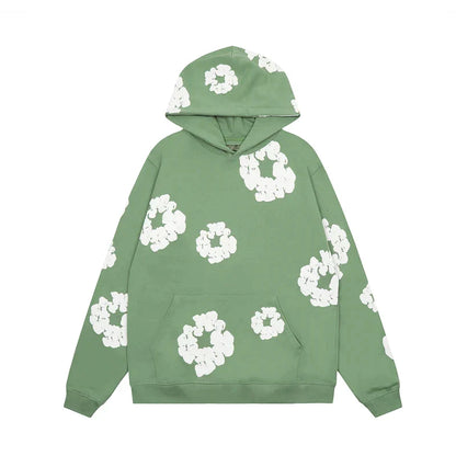 Modadenim - Viral Denim Unisex Bloemen Hoodie