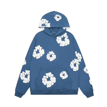 Modadenim - Viral Denim Unisex Bloemen Hoodie