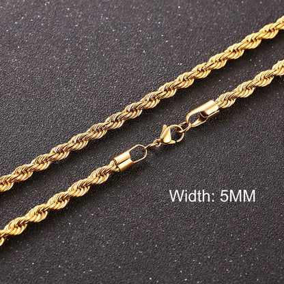Basic Punk Cuban Necklaces for Men Women,3/5/7/9/11Mm Stainless Steel Miami Curb Collar,Retro Silver Black Gold Color Chain Gift